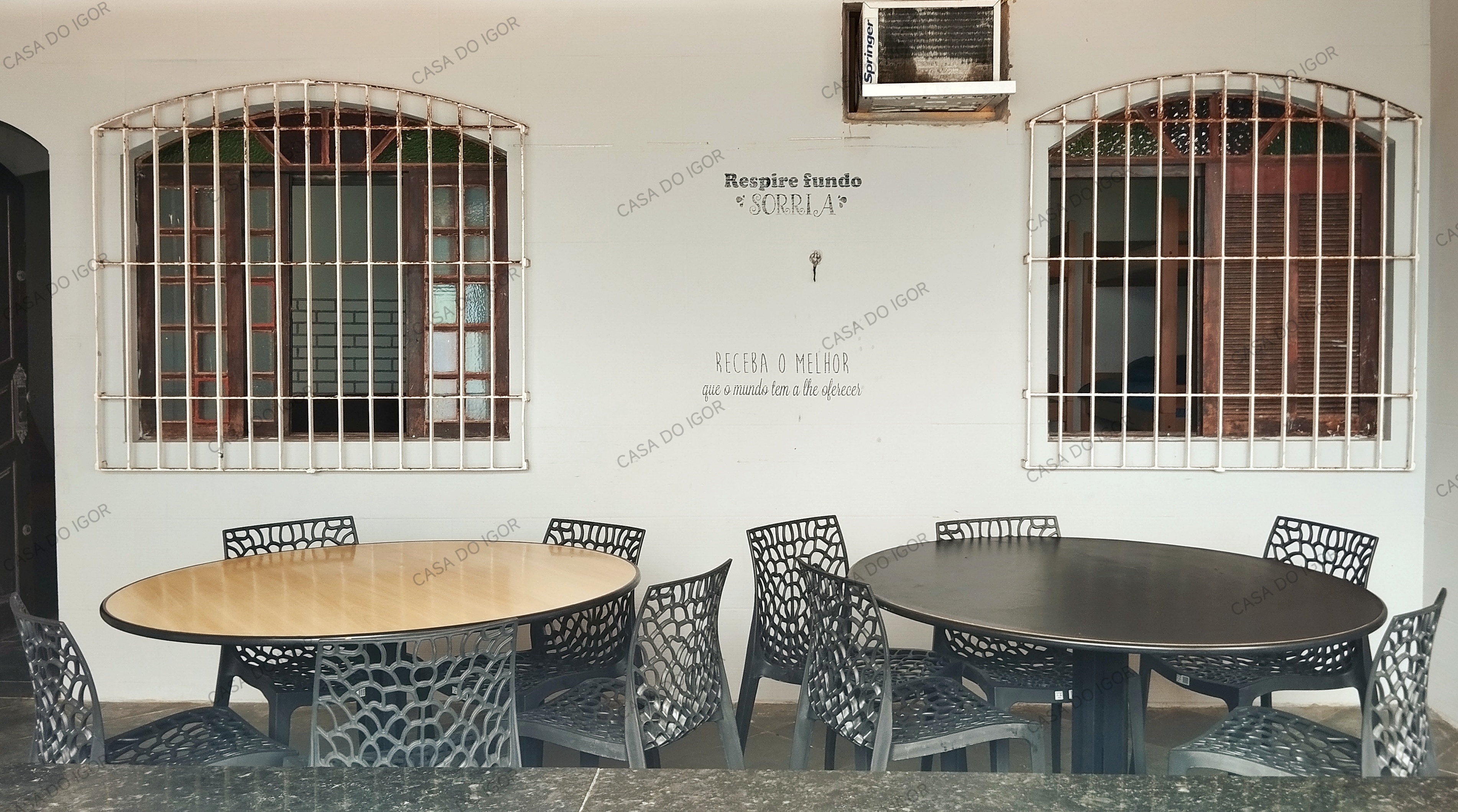 Sala de jantar ao ar livre